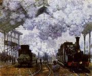 Claude Monet The Gare Saint-Lazare Arrival of a Train Germany oil painting artist